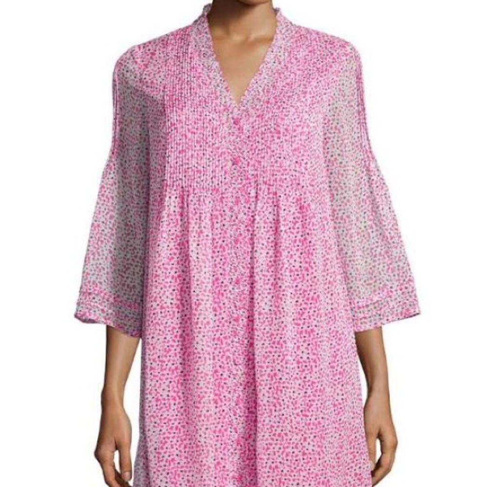 DVF pink silk tunic dress
